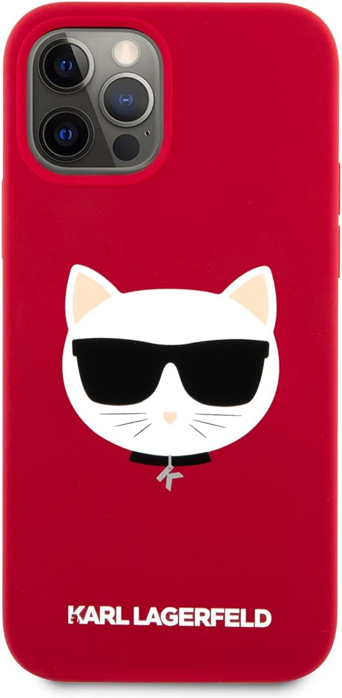 Coque iPhone 12 Karl Lagerfeld tête de Choupette