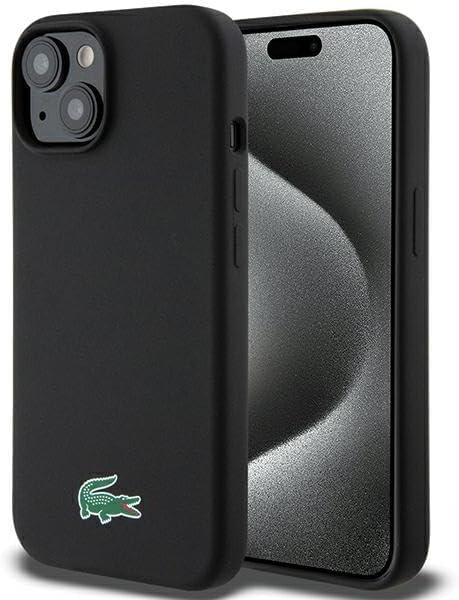 Coque iPhone 15 plus Lacoste liquide silicone