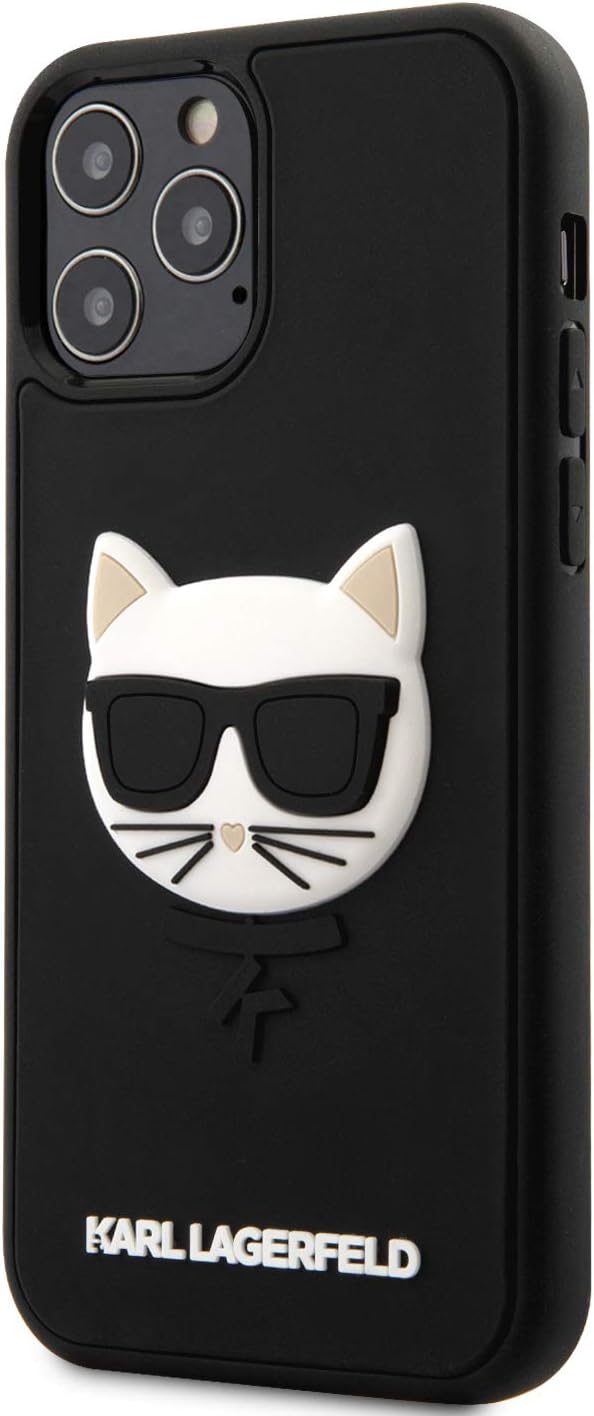 Coque iPhone 12 Karl Lagerfeld tête de Choupette