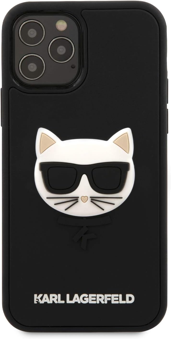 Coque iPhone 12 Karl Lagerfeld tête de Choupette