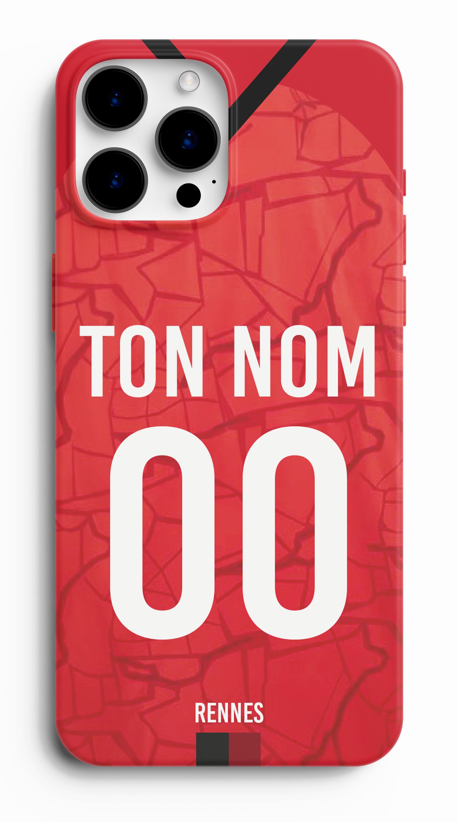 Coque foot personnalisée maillot Rennes