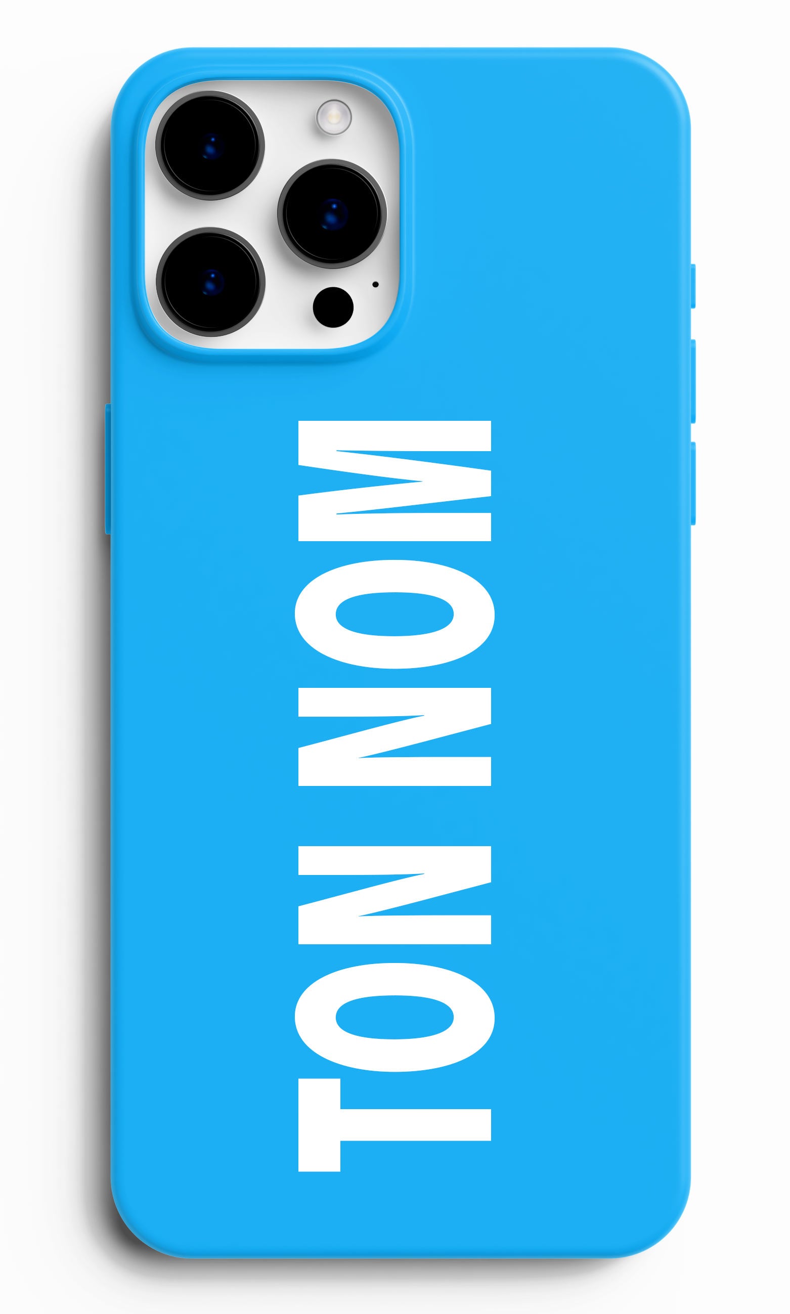 Coque personnalisée ton nom bleu