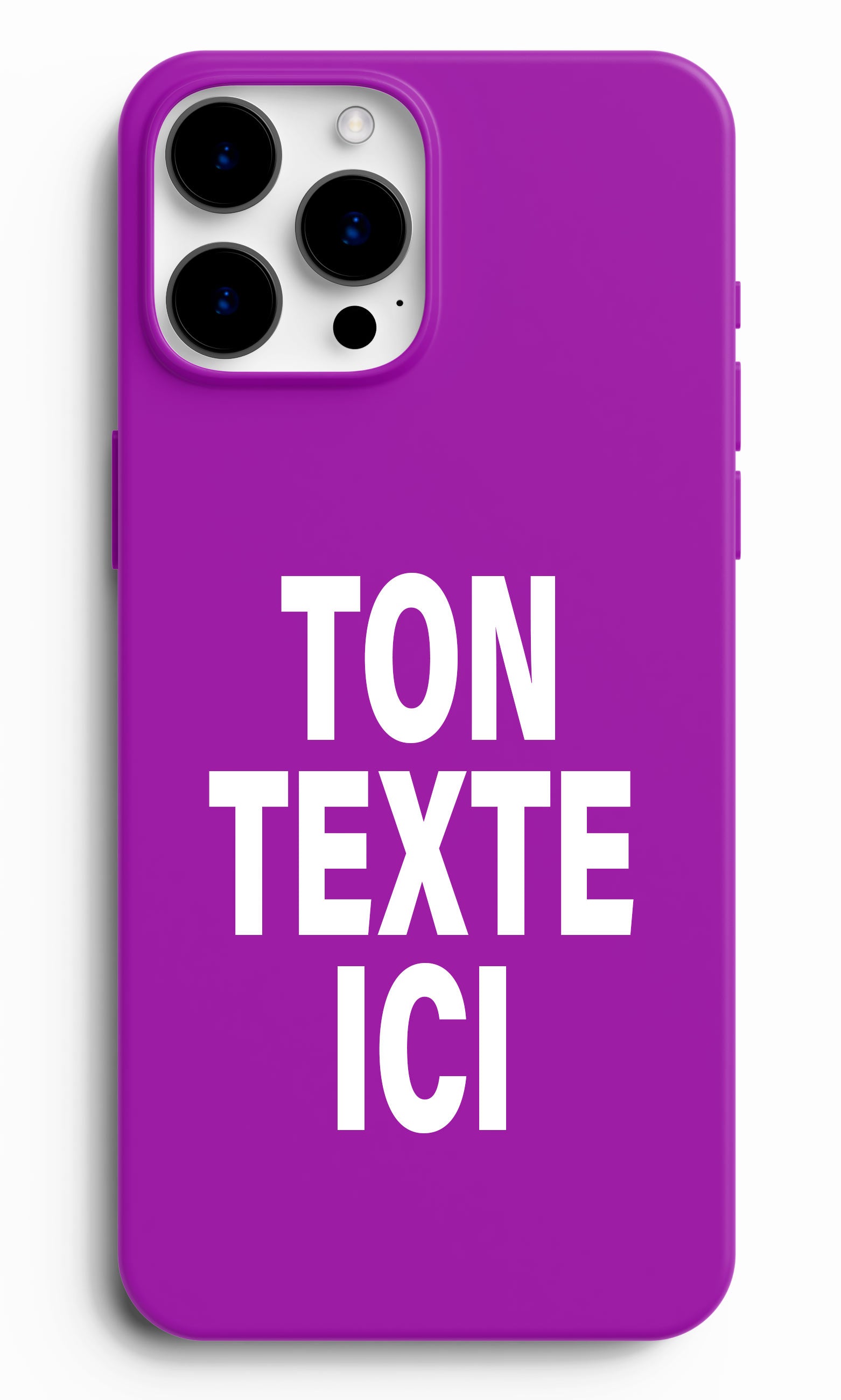 Coque personnalisée ton texte mauve