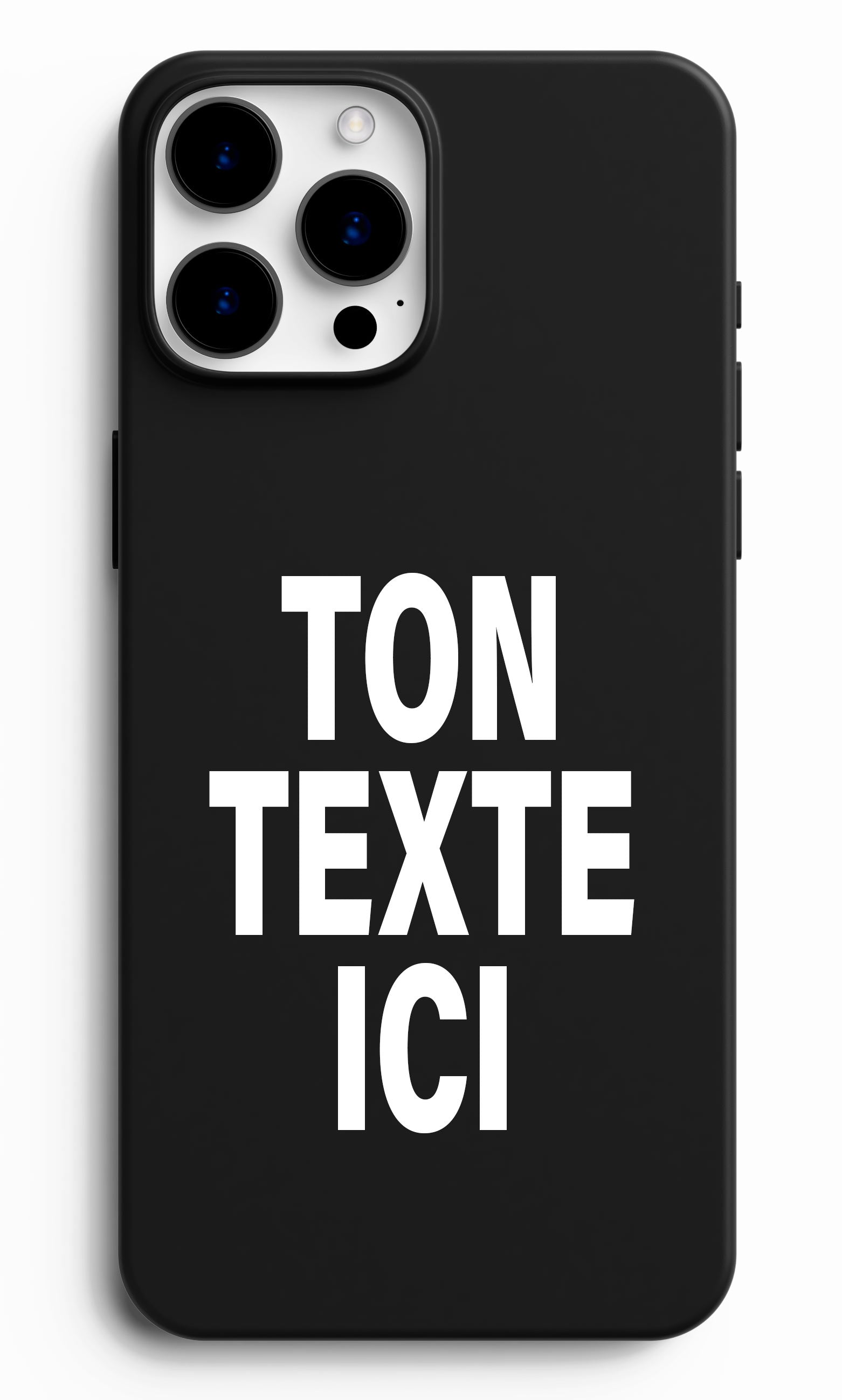 Coque personnalisée ton texte noir