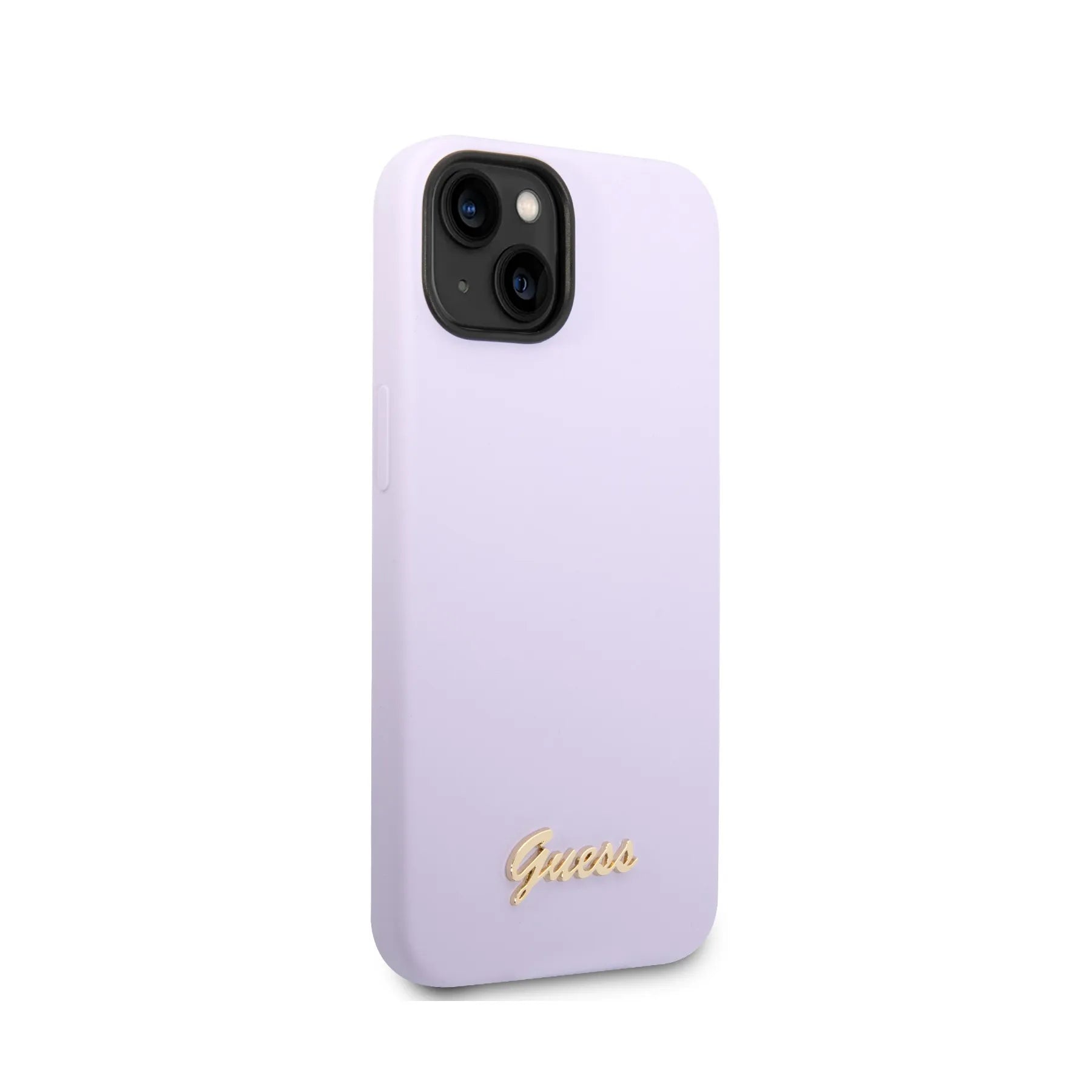 Coque iPhone 14 Guess soft touch vue droite