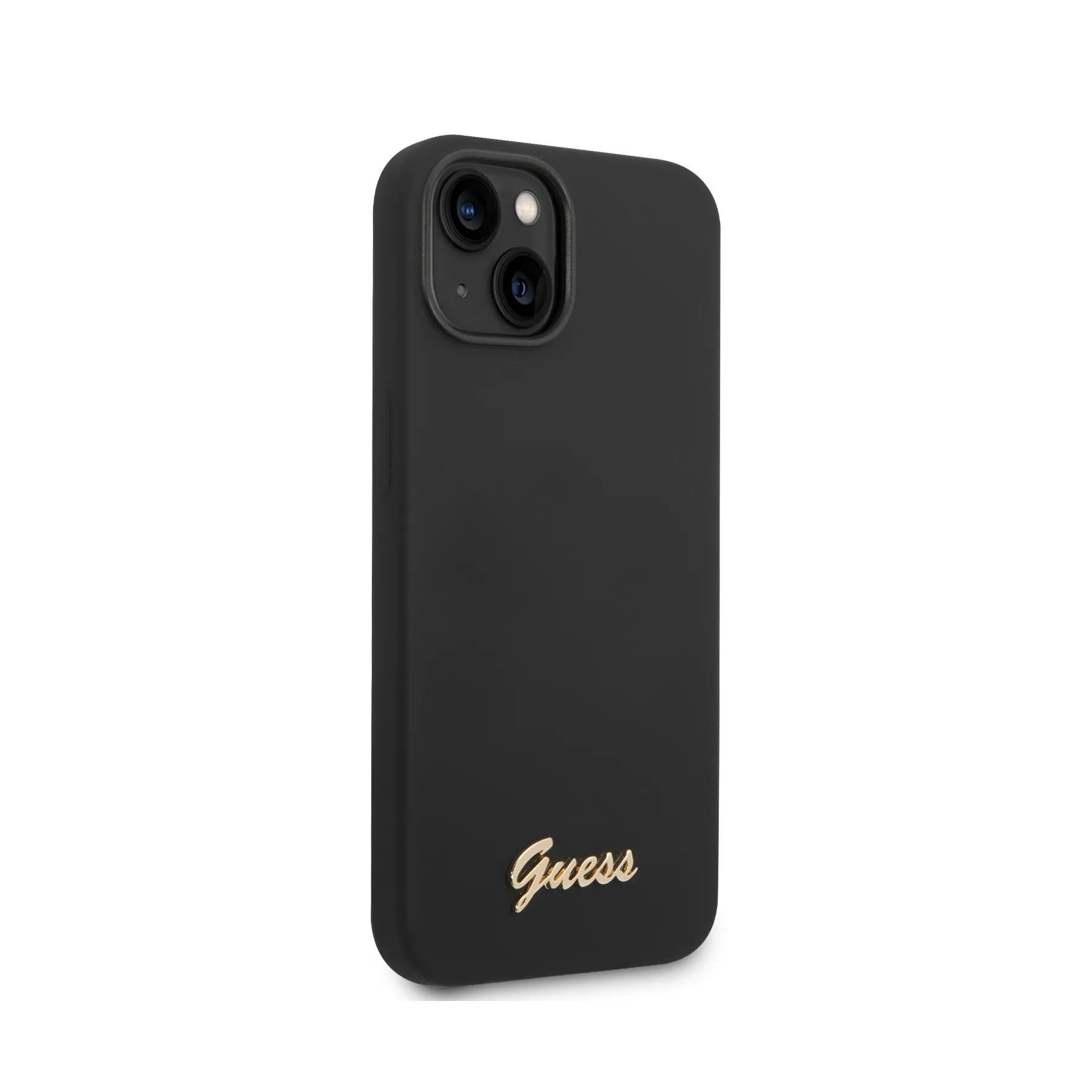 Coque iPhone 14 Guess soft touch vue droite