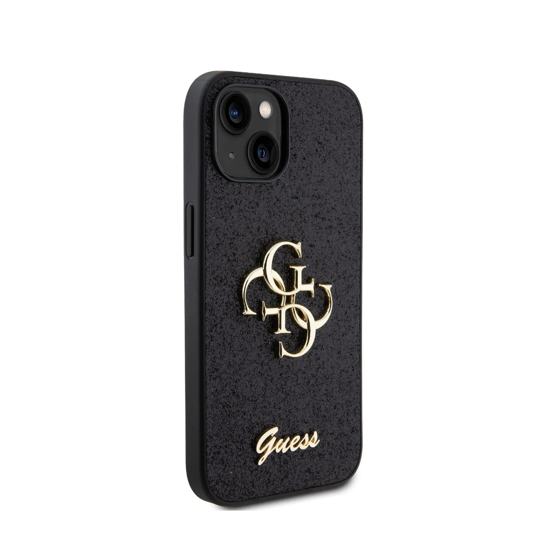 Coque iPhone 14 Guess 4G brillante vue droite