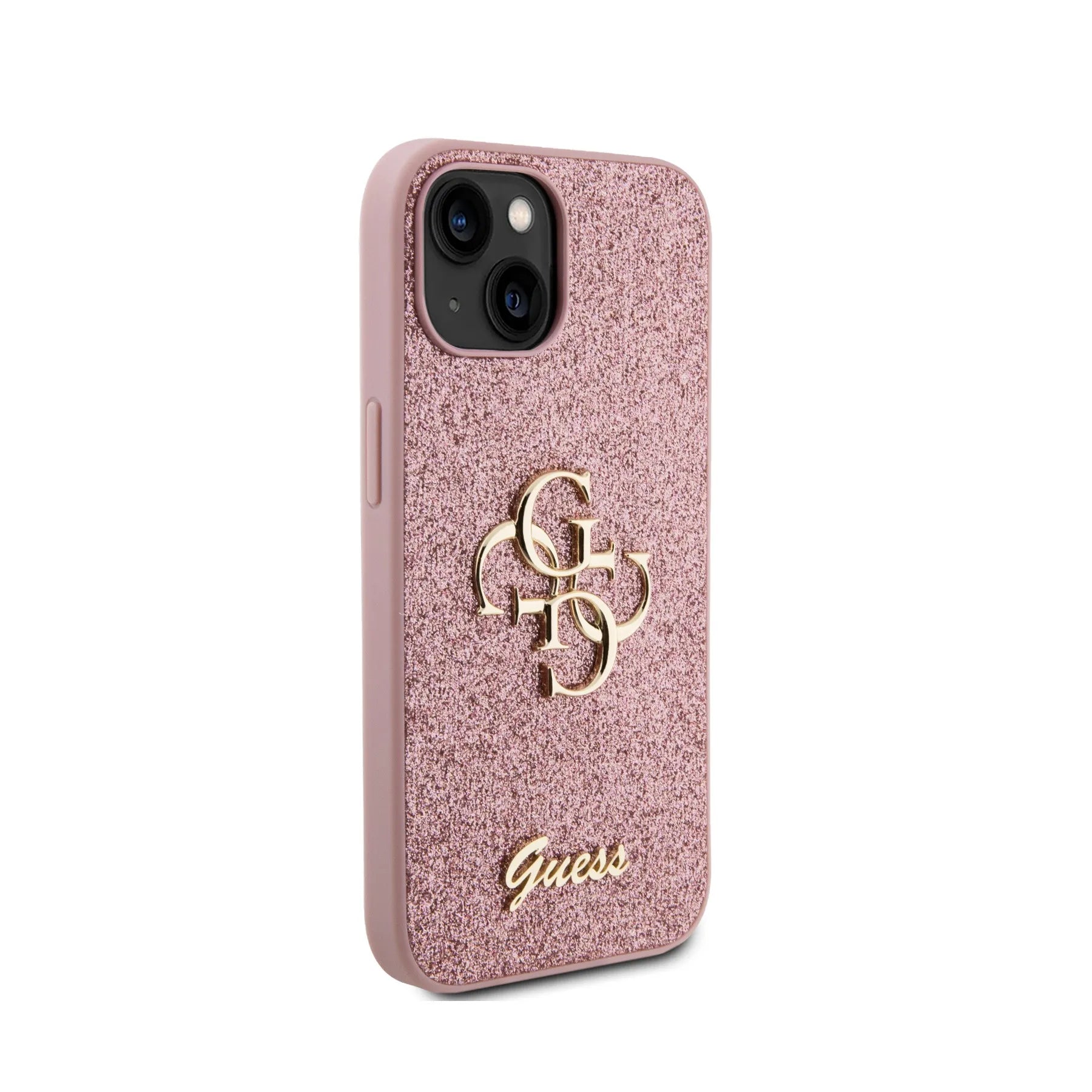 Coque iPhone 14 Guess 4G brillante vue droite