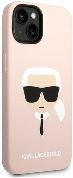 Coque iPhone 14 Karl Lagerfeld tête de Karl vue droite