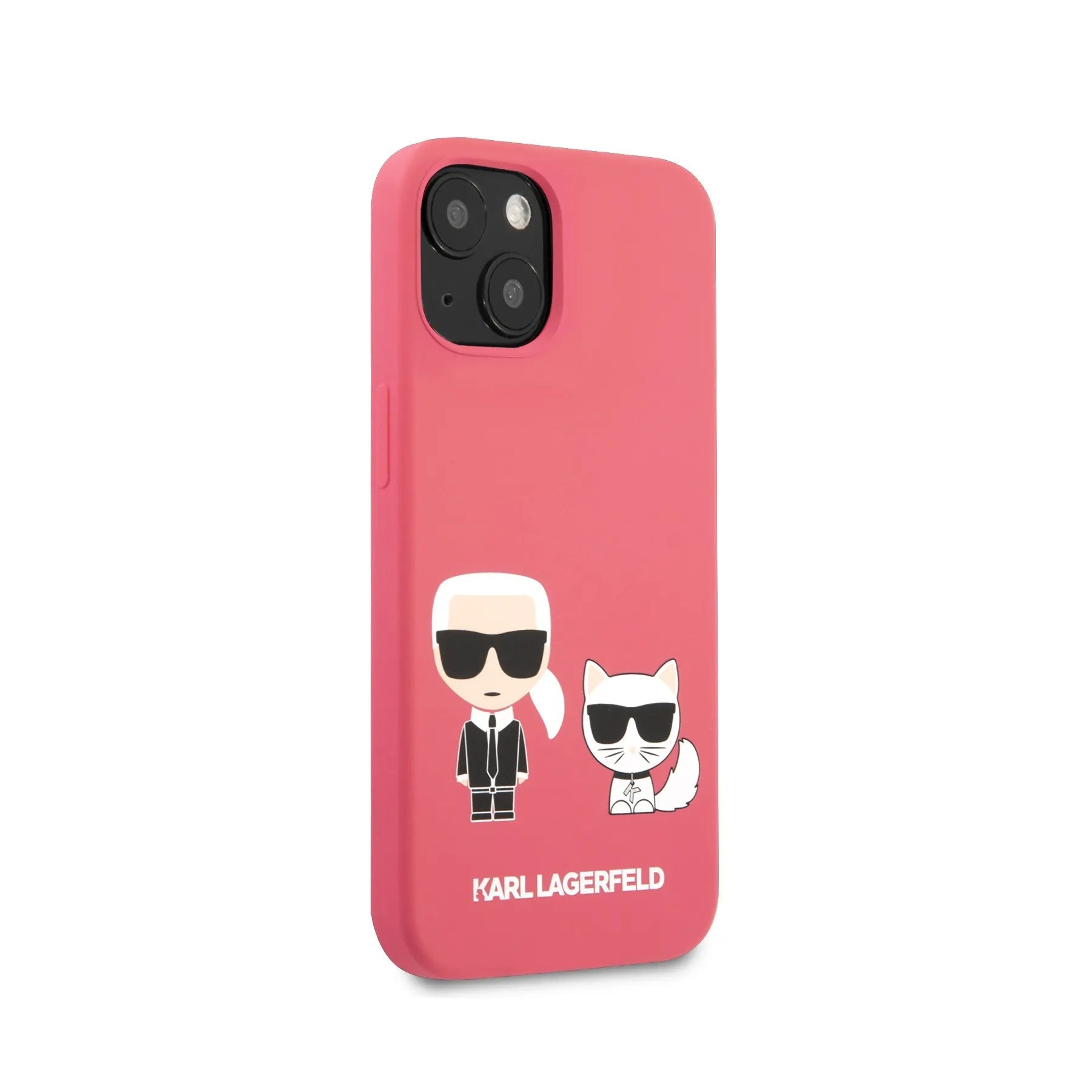 Coque iPhone 13 Karl Lagerfeld Karl et Choupette vue droite