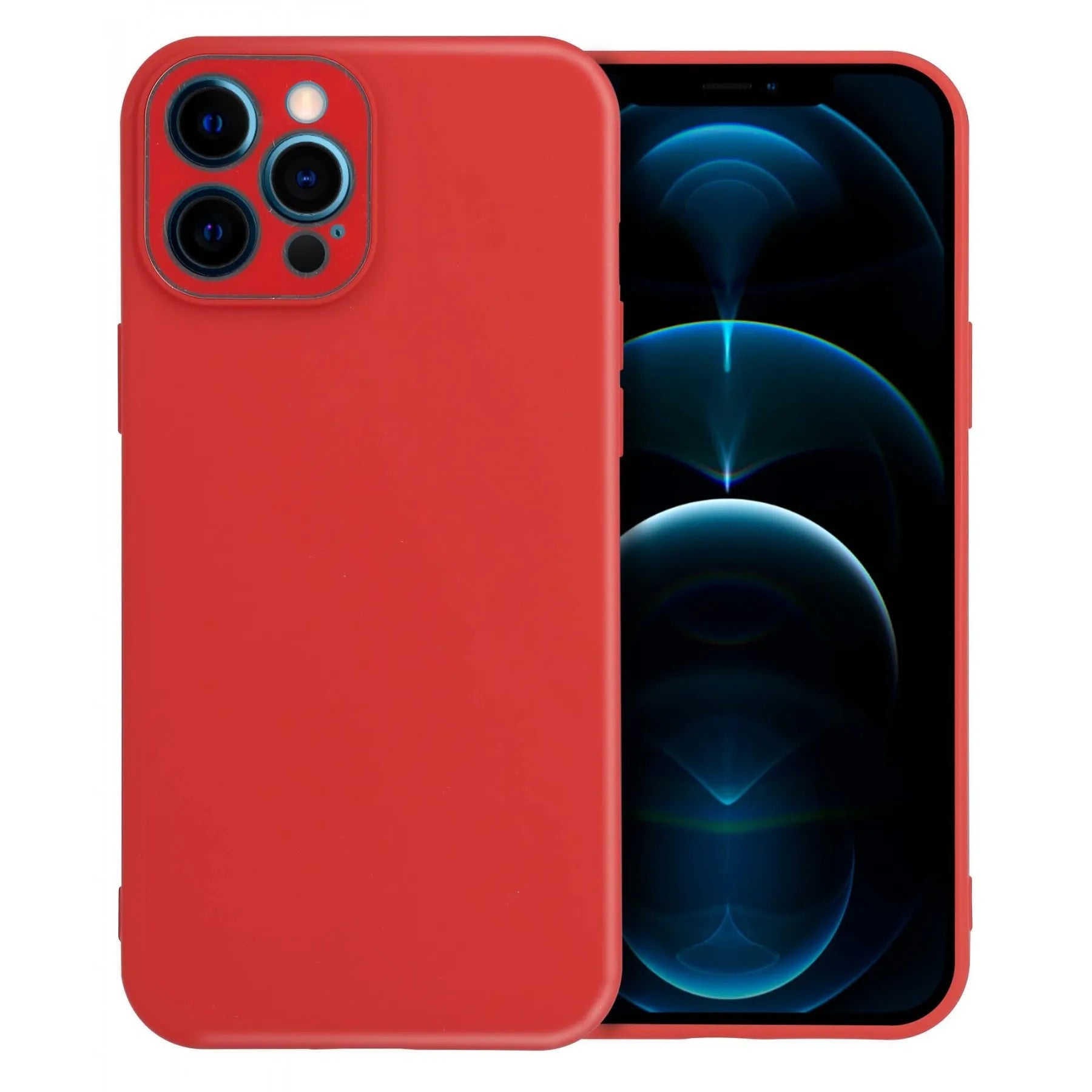 Coque silicone touch avec protection caméra pour iPhone 12 Pro Max - My Store